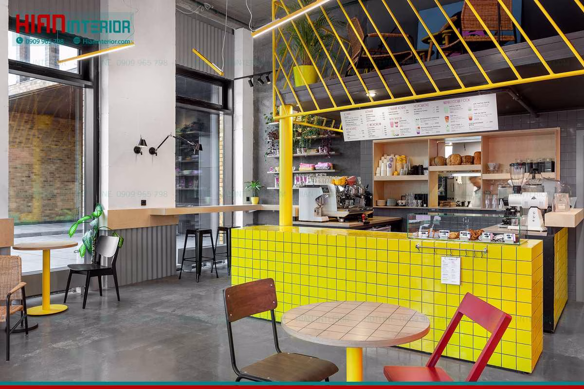 Quán Cafe Hiện Đại Thoáng Mát