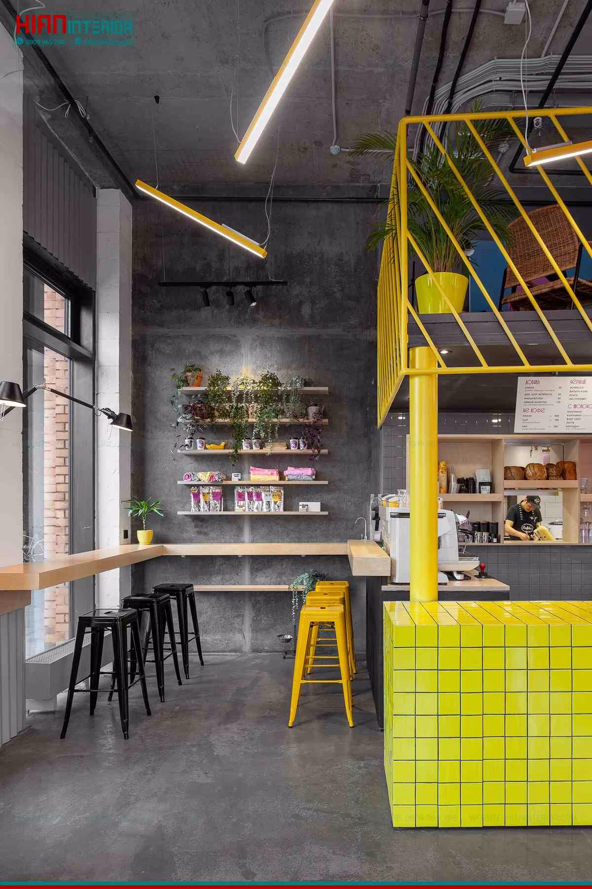 Quán Cafe Hiện Đại Thoáng Mát