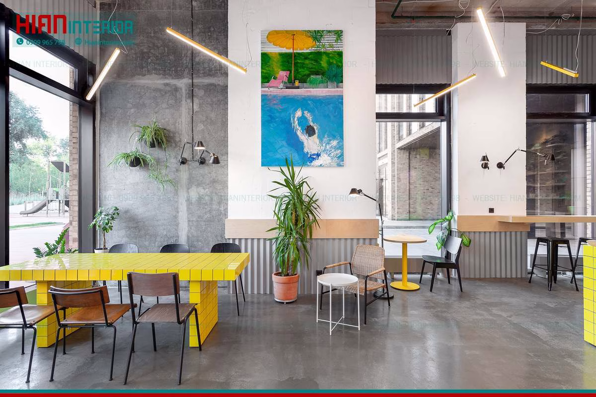 Quán Cafe Hiện Đại Thoáng Mát