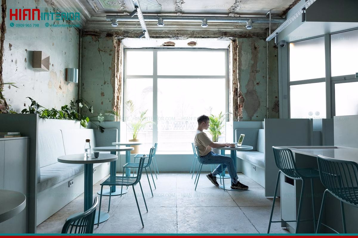 Quán Cafe Hiện Đại Tối Ưu Chỗ Ngồi