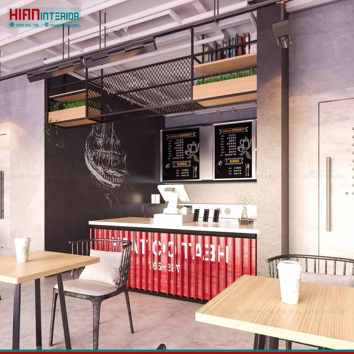 Mô Hình Quán Cafe Hiện Đại
