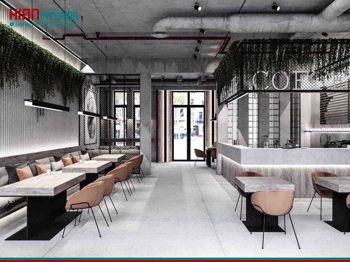 Mẫu Quán Cafe Hiện Đại Đơn Giản
