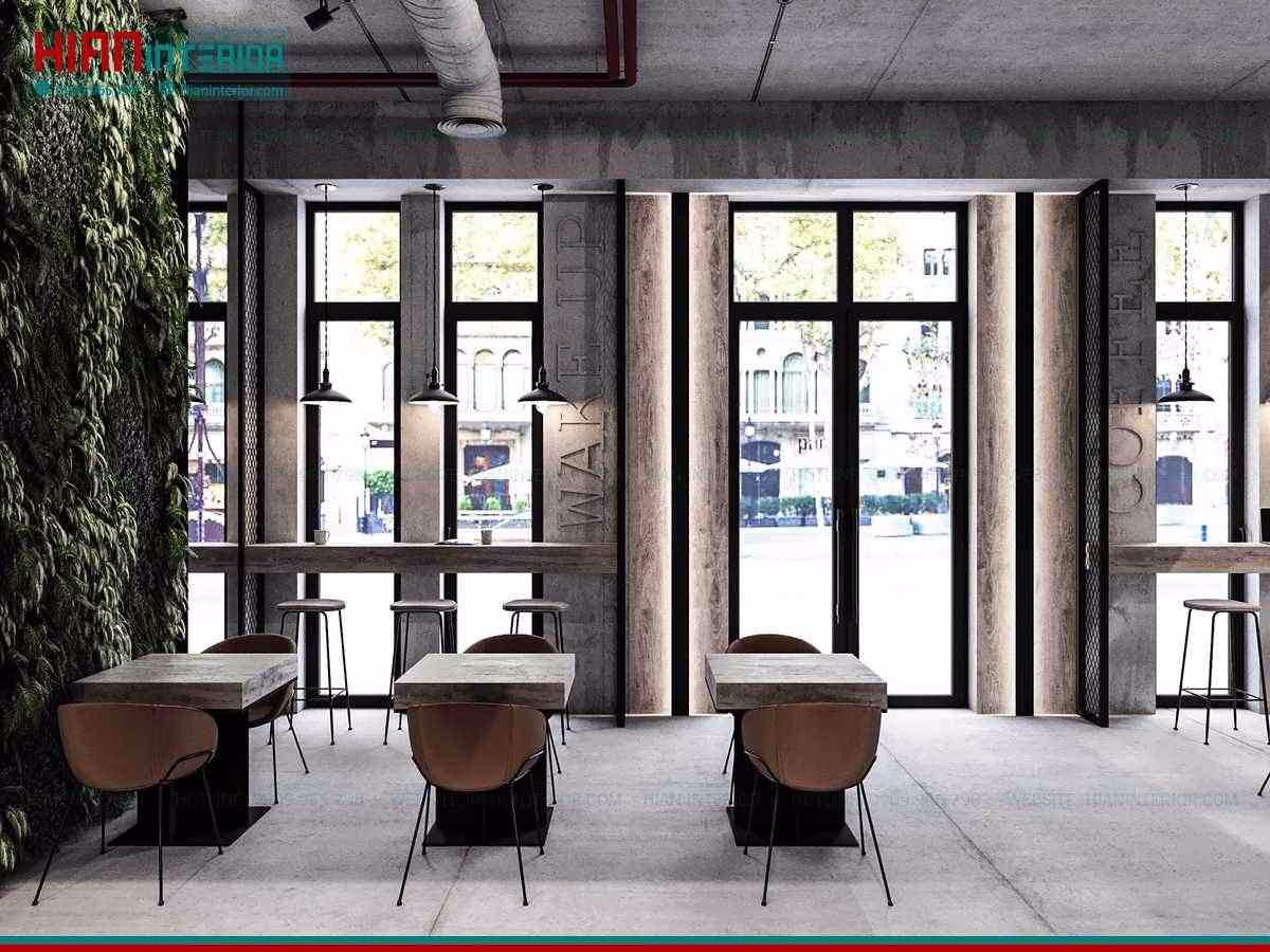 Mẫu Quán Cafe Hiện Đại Đơn Giản