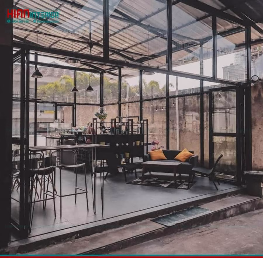 Quán Cafe Khung Thép