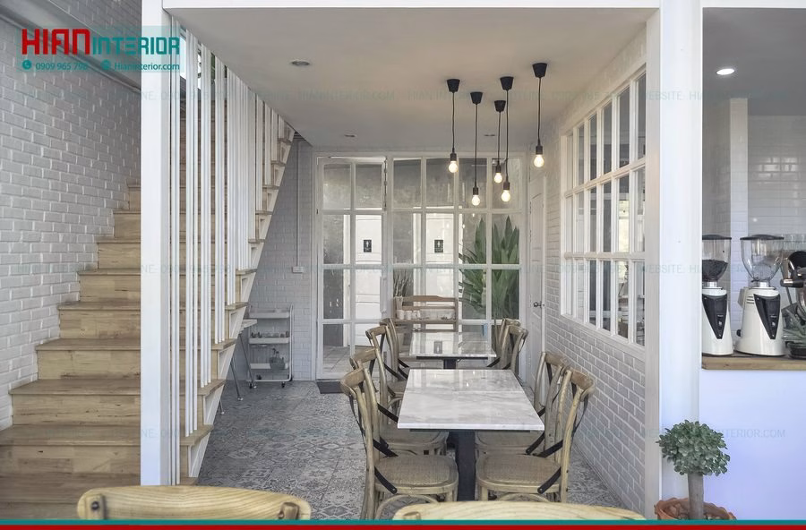 Thiết Kế Quán Cafe Khung Thép