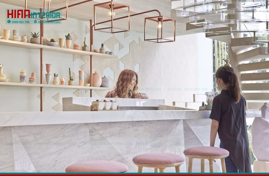 Setup Quán Cafe Khung Thép