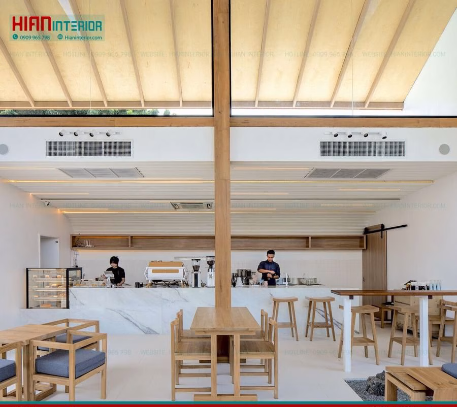 Quán Cafe Khung Thép Đẹp