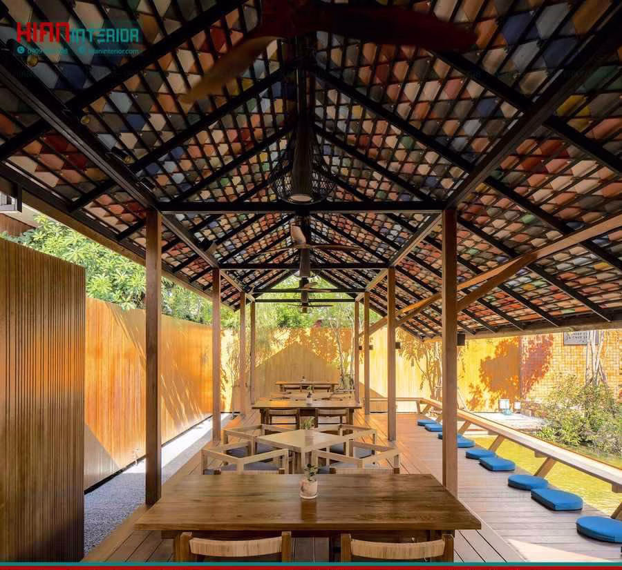 Quán Cafe Khung Thép Đẹp