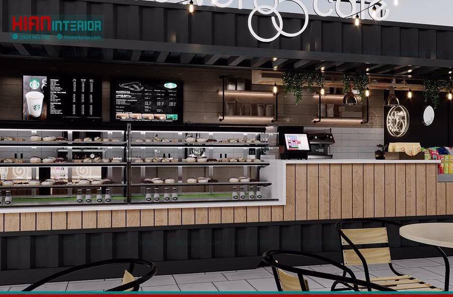 Quán Cafe Khung Thép Mộc Mạc