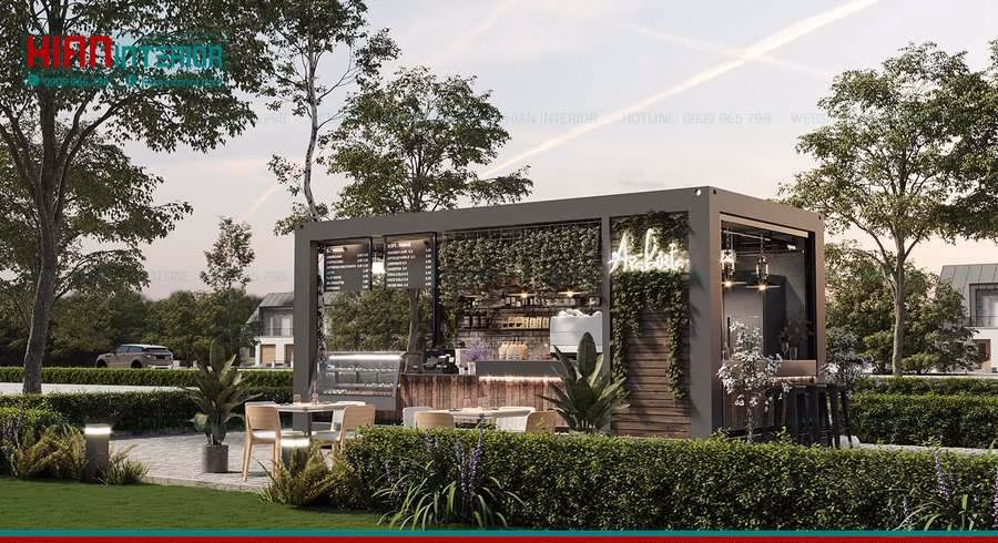 Quán Cafe Khung Thép Ấn Tượng