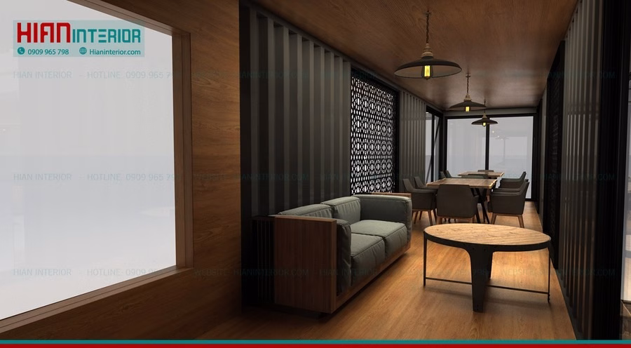 Phong Cách Quán Cafe Khung Thép 2025