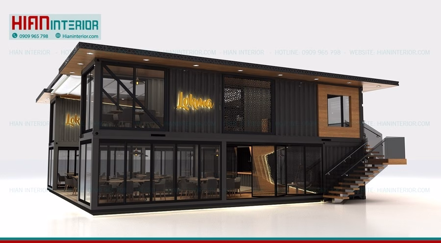 Phong Cách Quán Cafe Khung Thép 2025