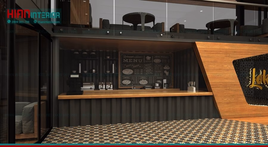 Phong Cách Quán Cafe Khung Thép 2025