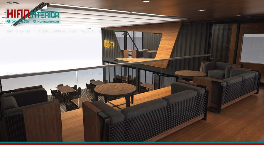 Phong Cách Quán Cafe Khung Thép 2025