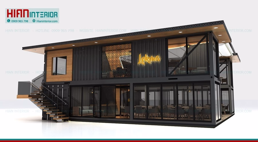 Phong Cách Quán Cafe Khung Thép 2025