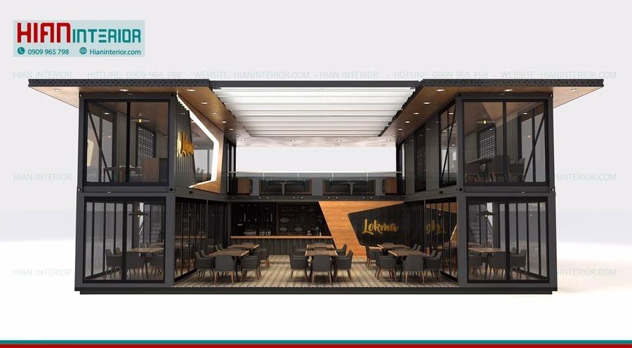 Phong Cách Quán Cafe Khung Thép 2025