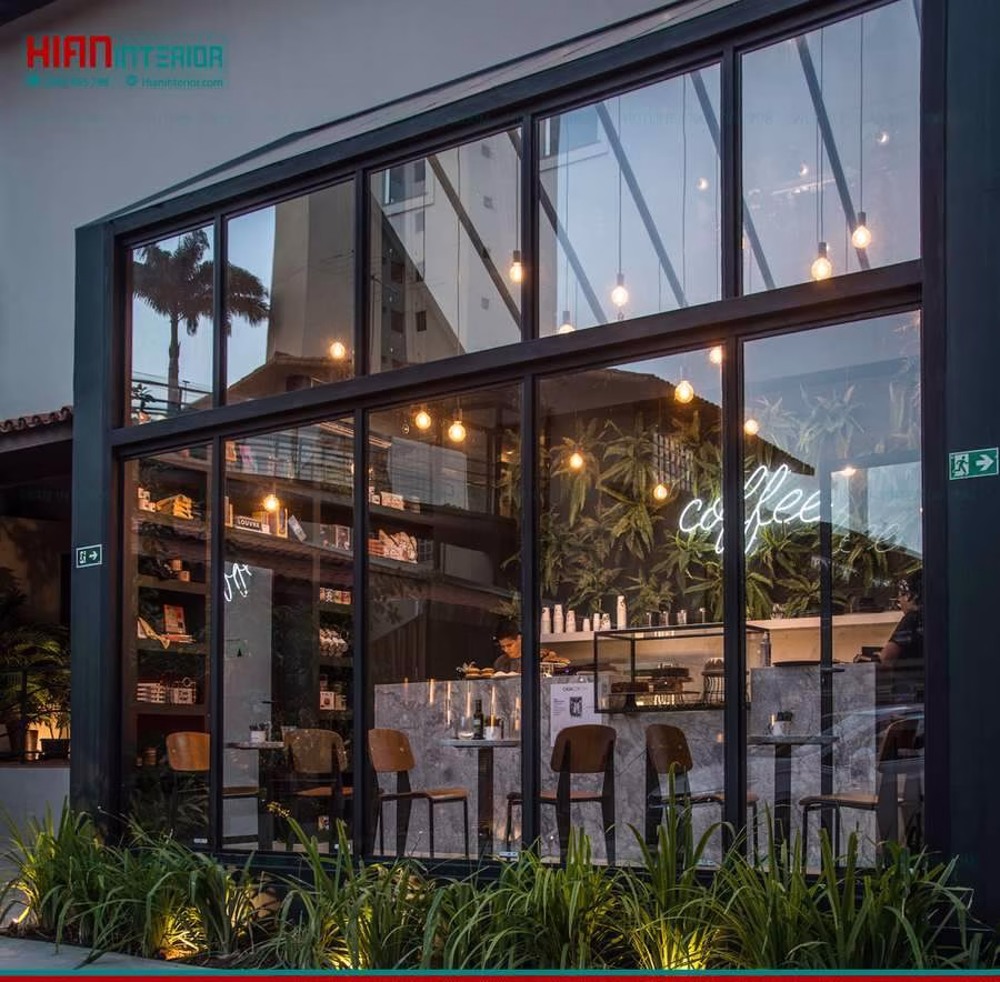 Xu Hướng Thiết Kế Quán Cafe Khung Thép