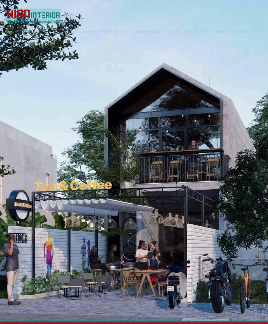 Quán Cafe Khung Thép Nhỏ