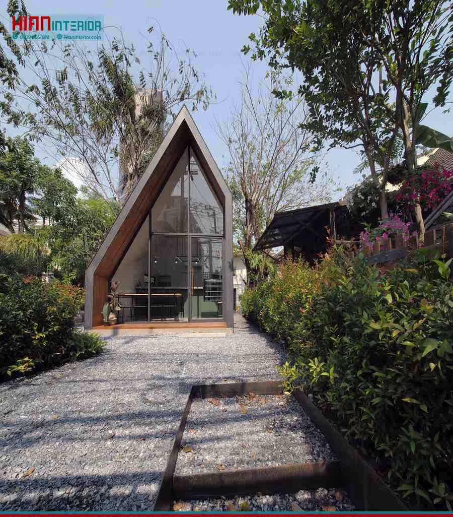 Quán Cafe Khung Thép 30M2