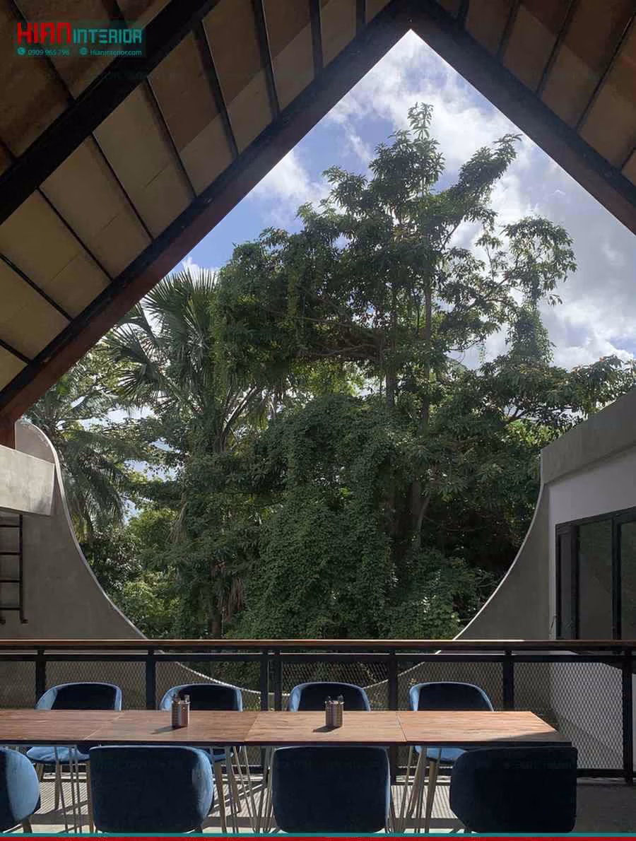 Quán Cafe Khung Thép 60M2