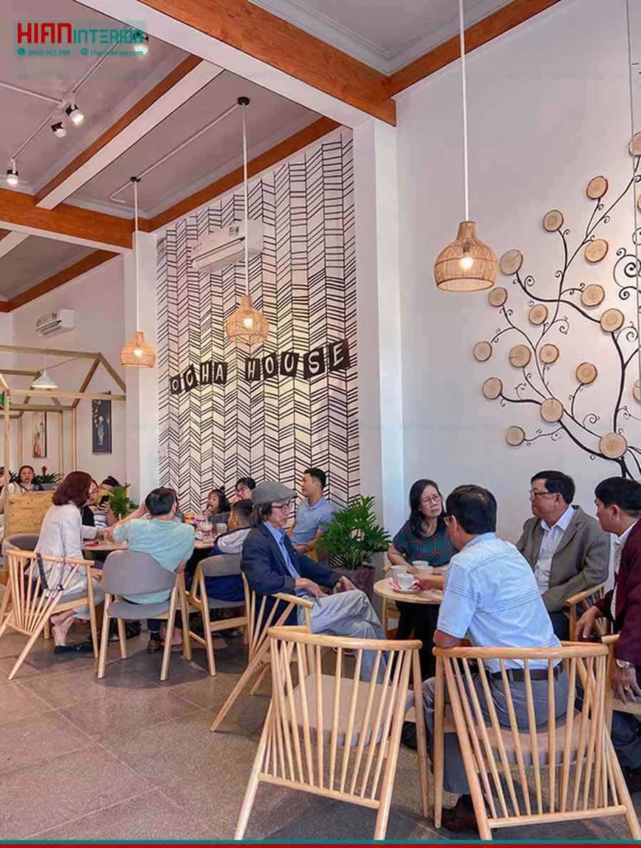 Quán Cafe Khung Thép 100M2