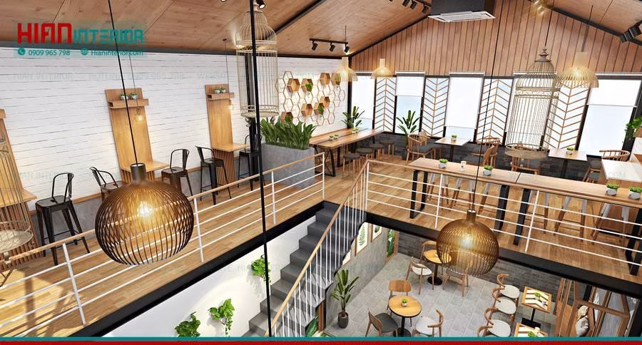 Quán Cafe Khung Thép Mặt Tiền