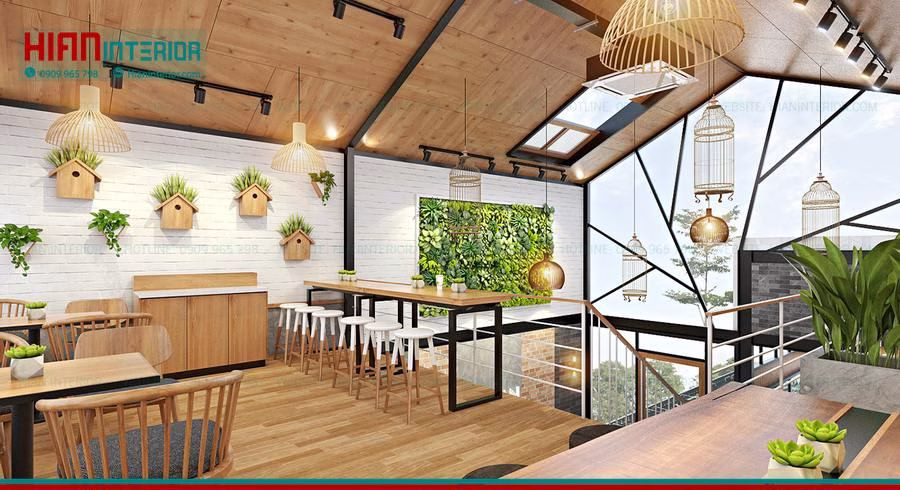 Quán Cafe Khung Thép Mặt Tiền