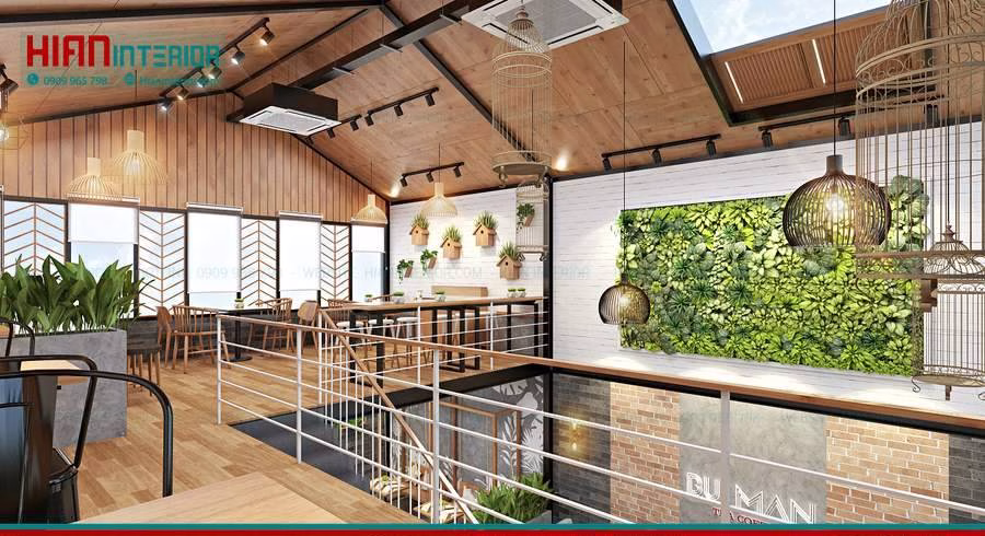 Quán Cafe Khung Thép Mặt Tiền