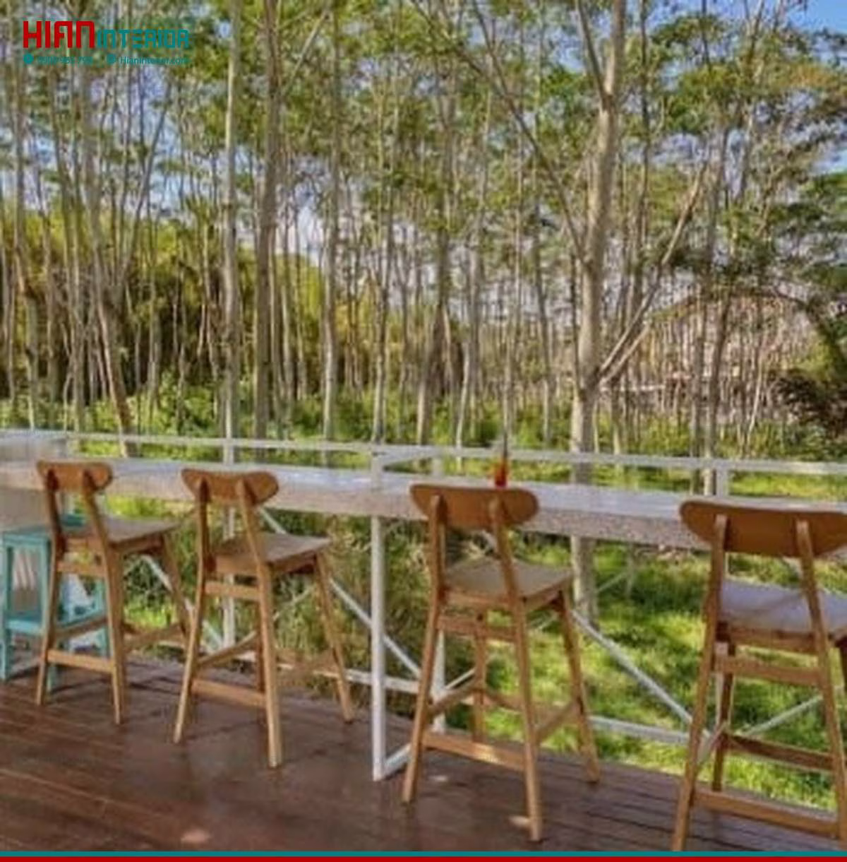 Thi công quán cafe sân vườn