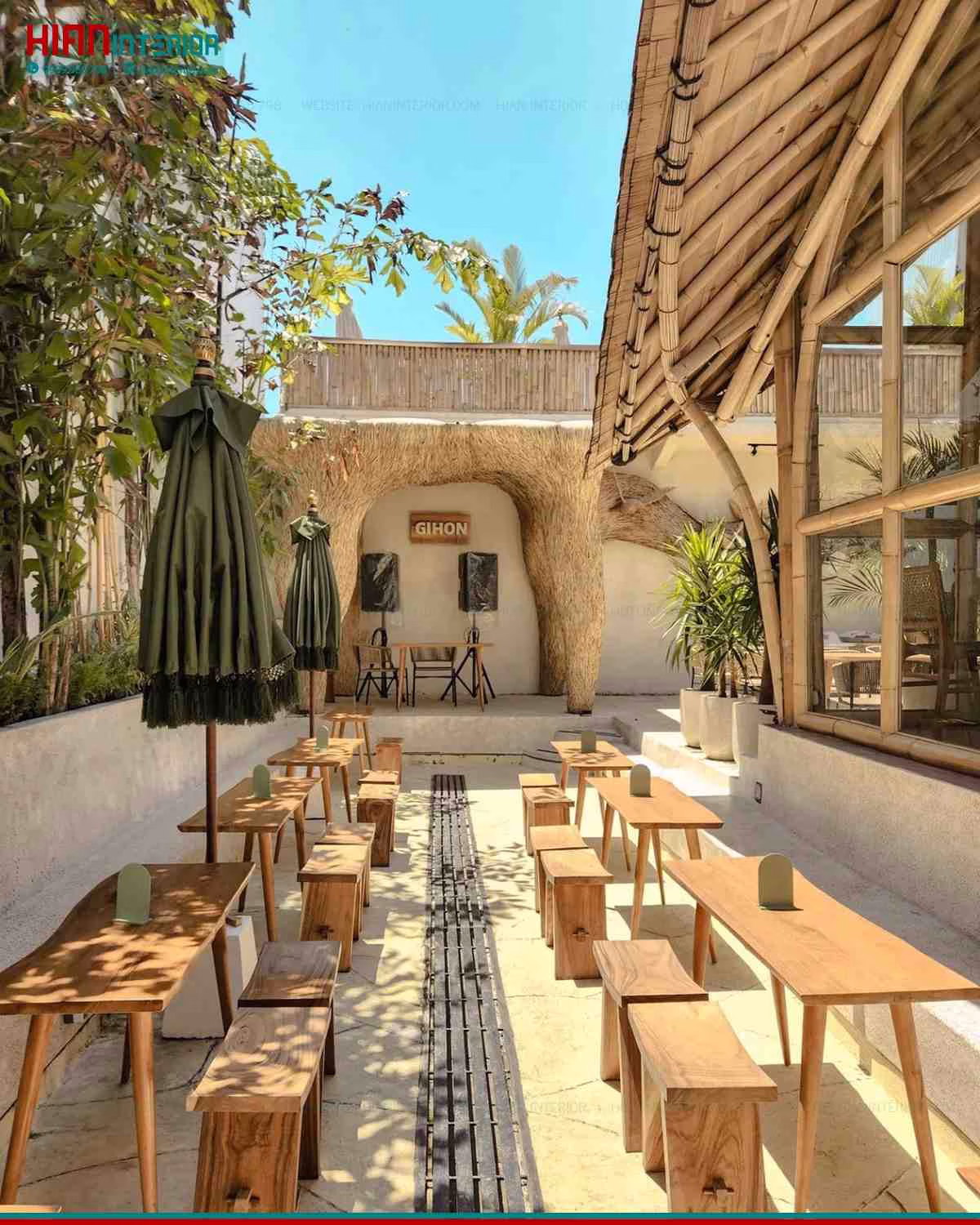 Setup quán cafe sân vườn