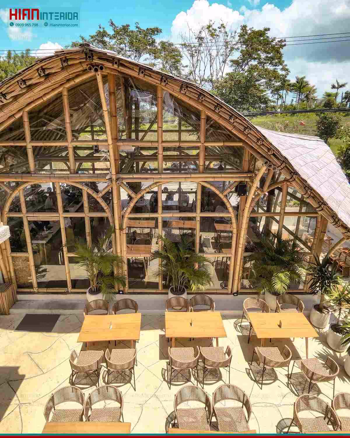 Setup quán cafe sân vườn