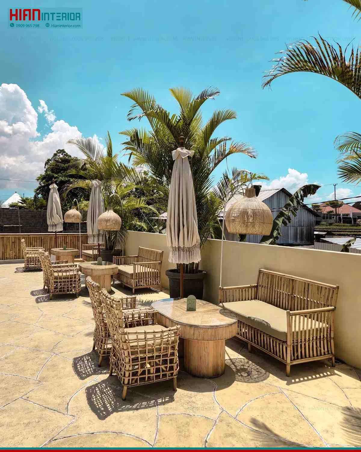 Setup quán cafe sân vườn