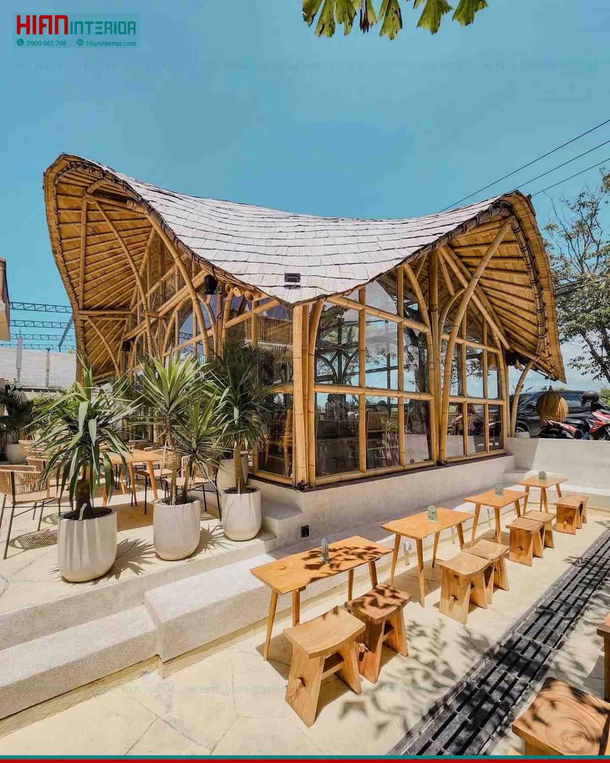 Setup quán cafe sân vườn