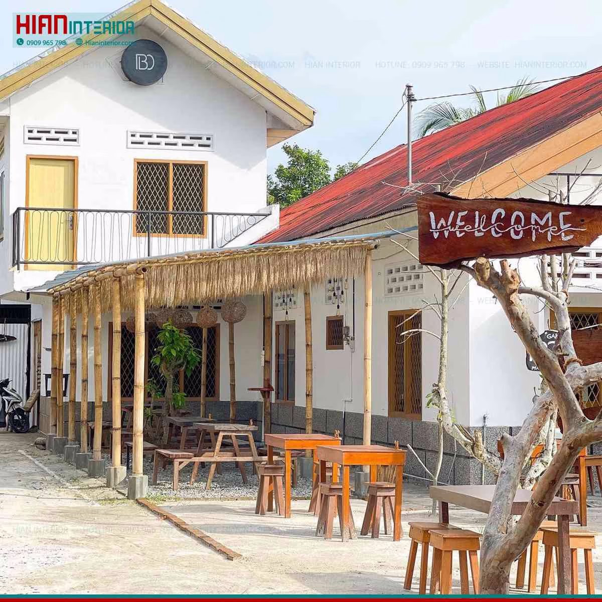 Chi phí thiết kế cafe sân vườn