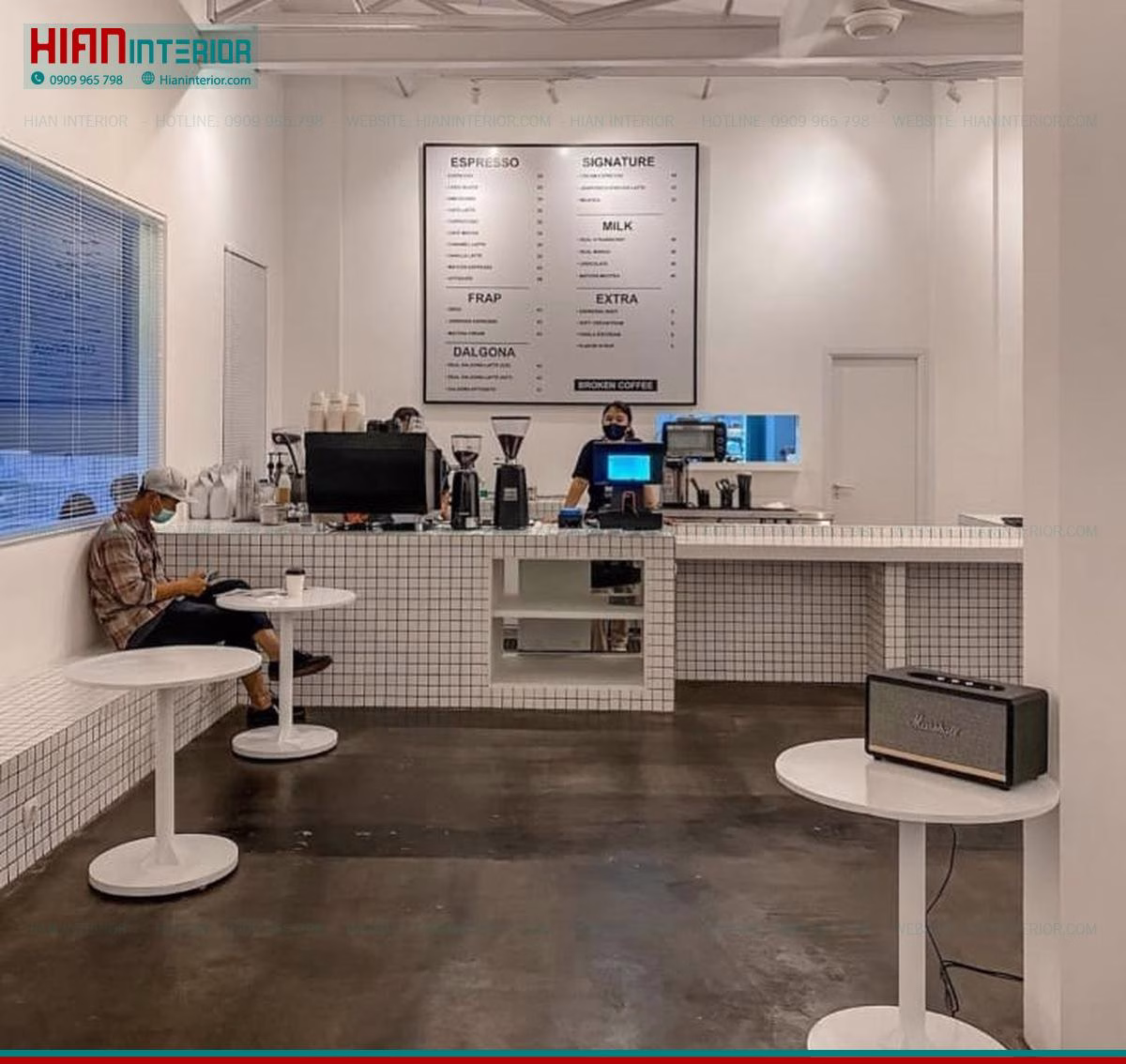 Thiết kế quán cafe sân vườn giá rẻ