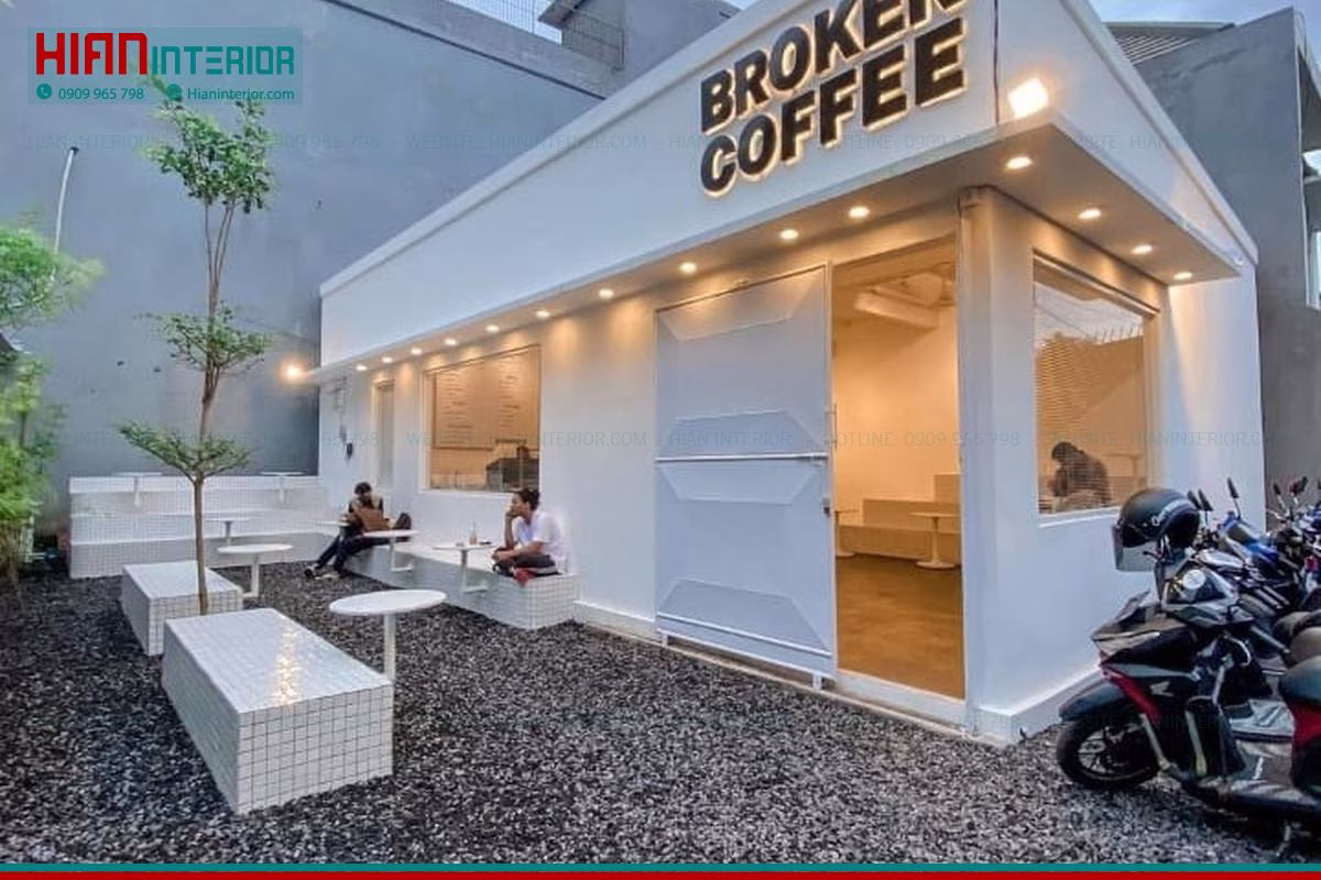 Thiết kế quán cafe sân vườn giá rẻ