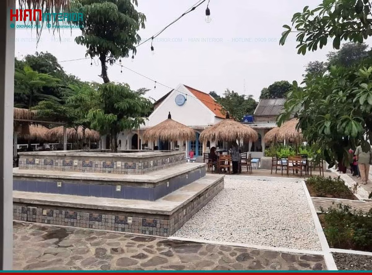 Thiết kế quán cà phê sân vườn