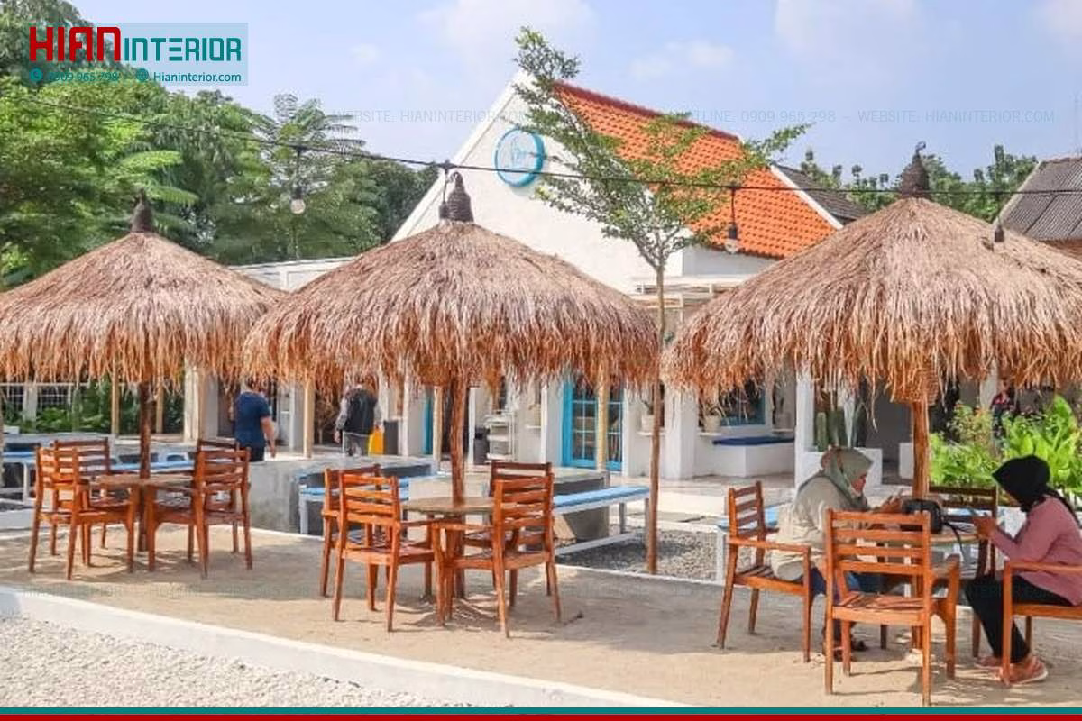 Thiết kế quán cà phê sân vườn