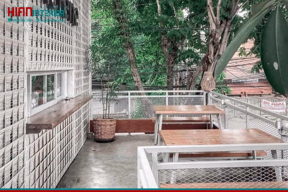 Thiết kế cafe sân vườn