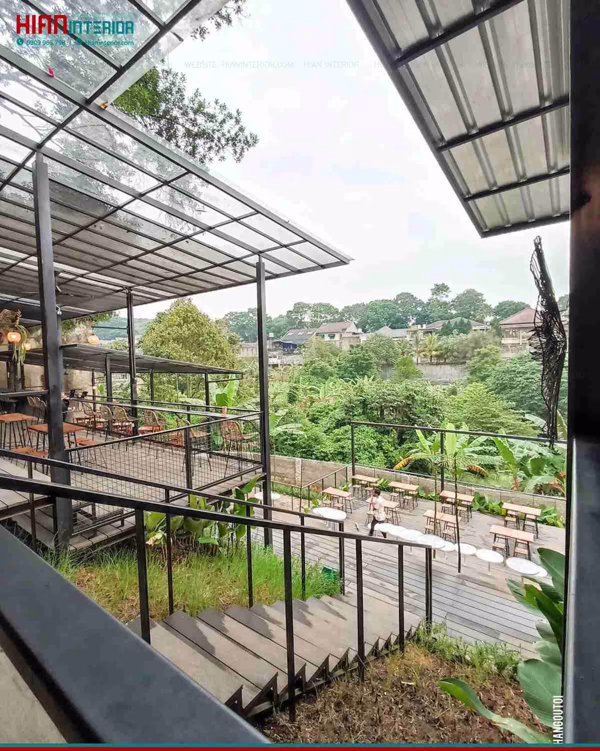 Mặt Bằng Quán Cafe Sân Vườn