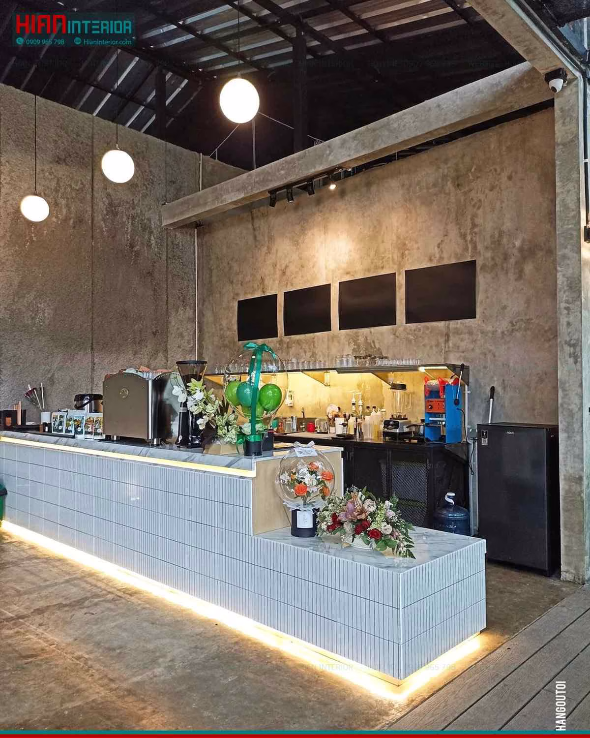 Mặt Bằng Quán Cafe Sân Vườn