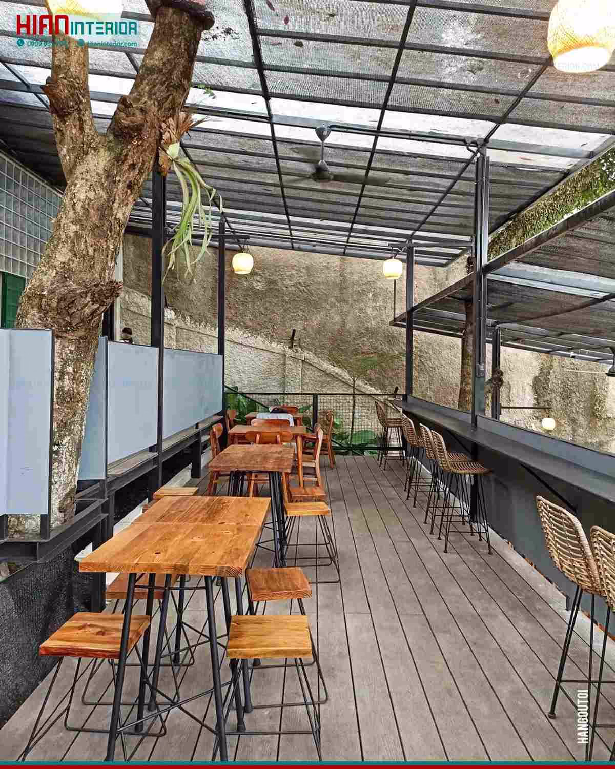 Mặt Bằng Quán Cafe Sân Vườn