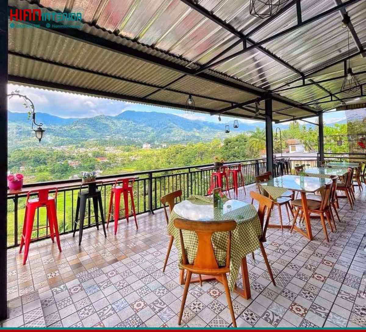 Mặt Bằng Quán Cafe Sân Vườn