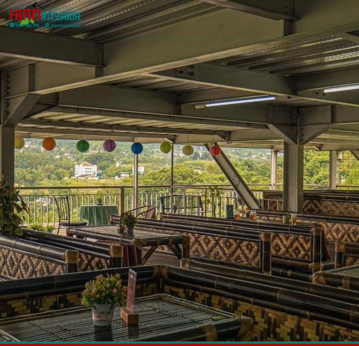 Mặt Bằng Quán Cafe Sân Vườn