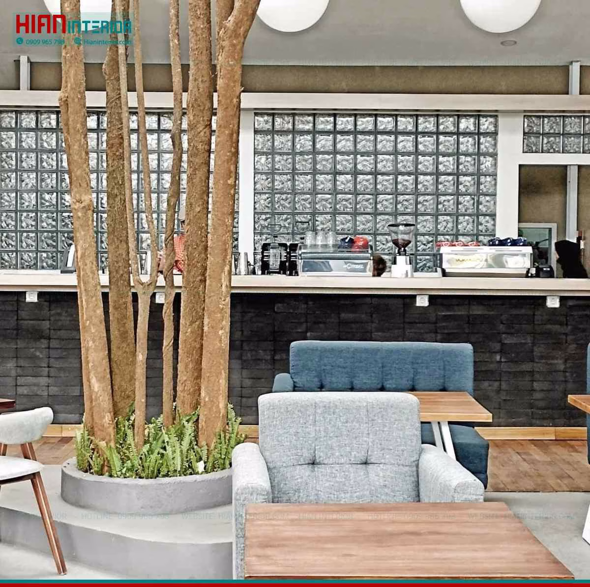 Mặt Bằng Quán Cafe Sân Vườn