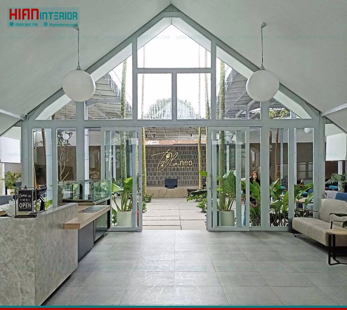 Mặt Bằng Quán Cafe Sân Vườn