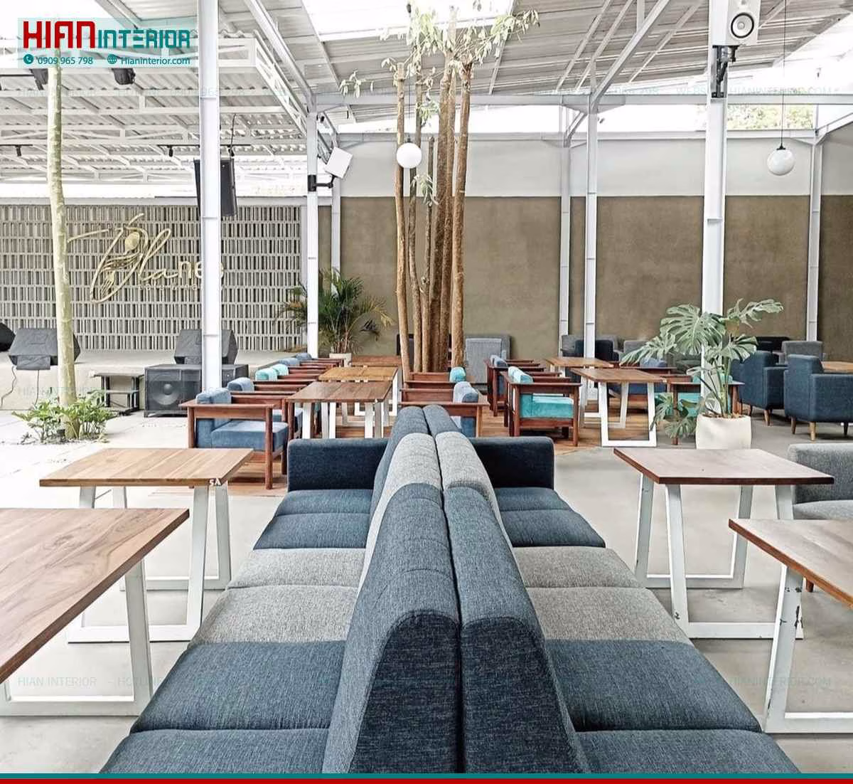 Mặt Bằng Quán Cafe Sân Vườn