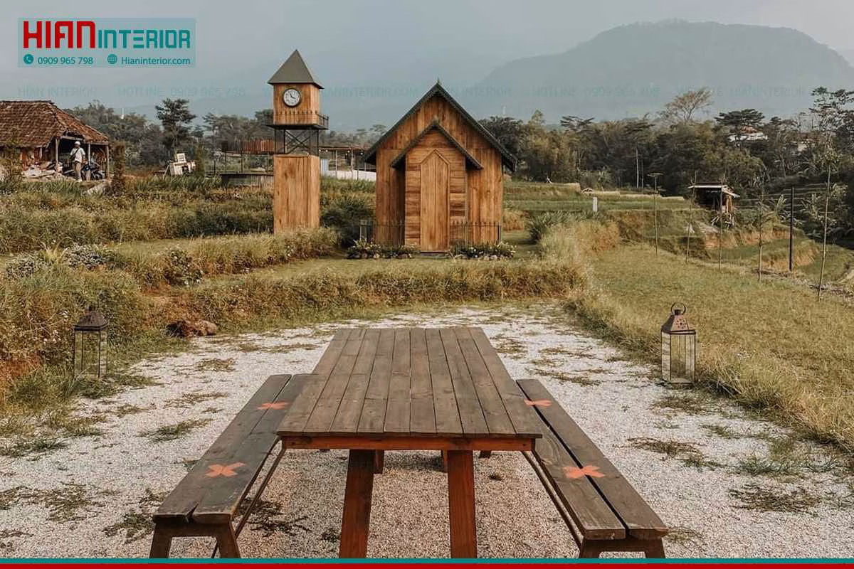 Thiết Kế Quán Cafe Sân Vườn Giá Rẻ