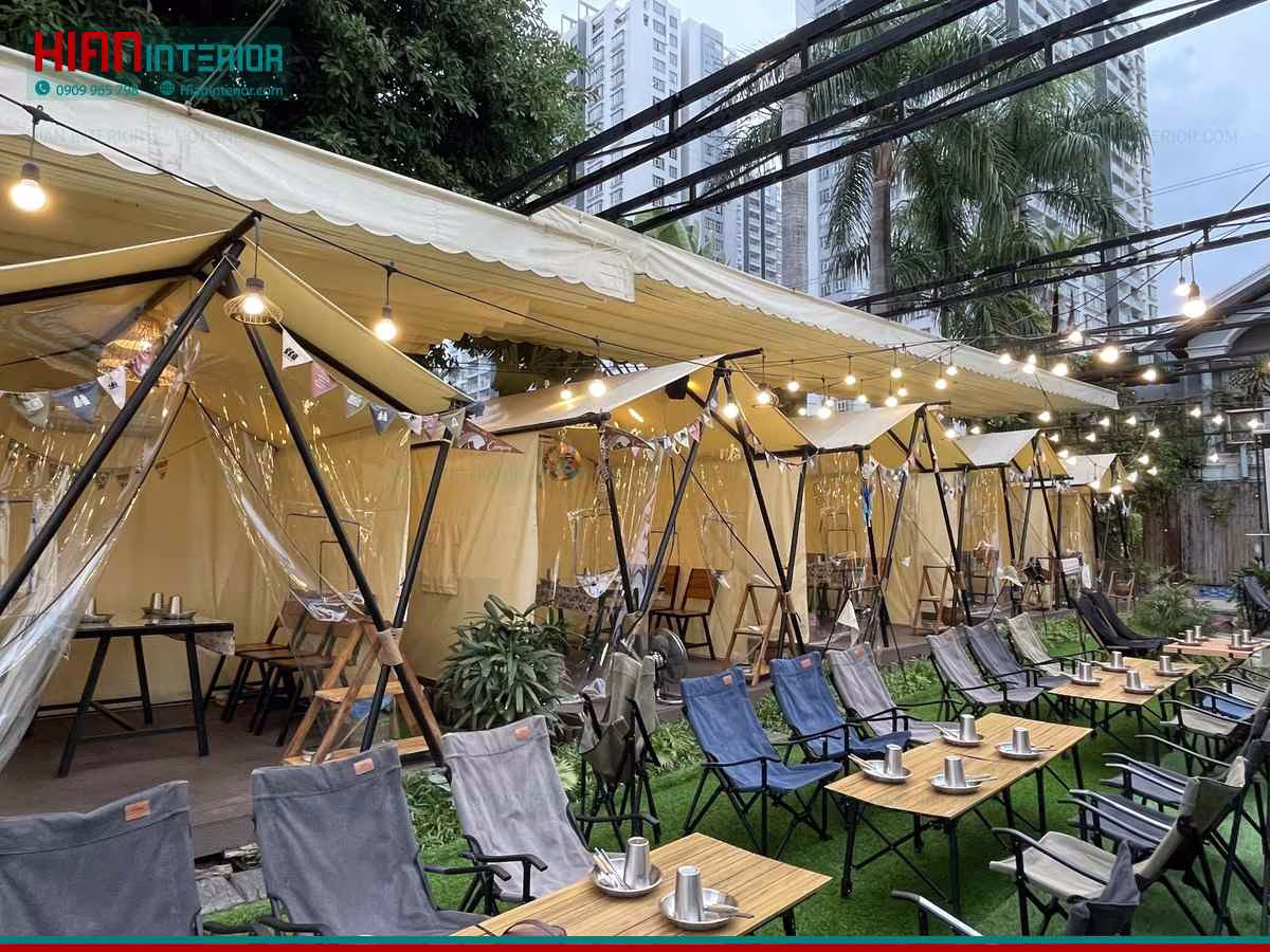 Chi Phí Thiết Kế Cafe Sân Vườn