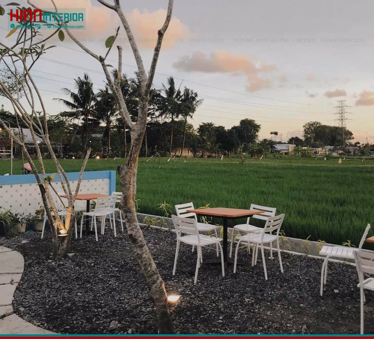 Thiết Kế Quán Cafe Sân Vườn Đẹp